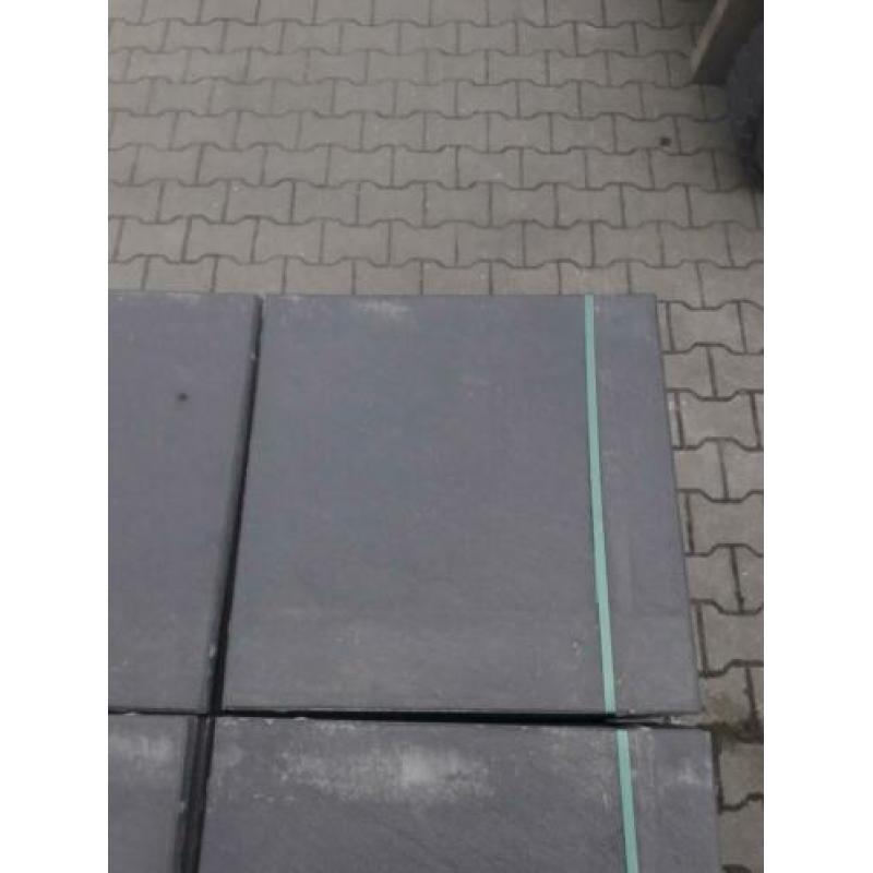95m2 terras tegels antraciet