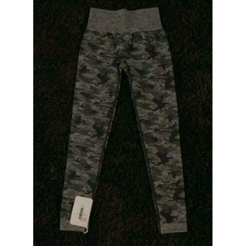 Gymshark camo seamless legging - maat M - nieuw