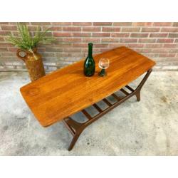 Vintage coffeetable jaren 60/70 Deens design salontafel teak