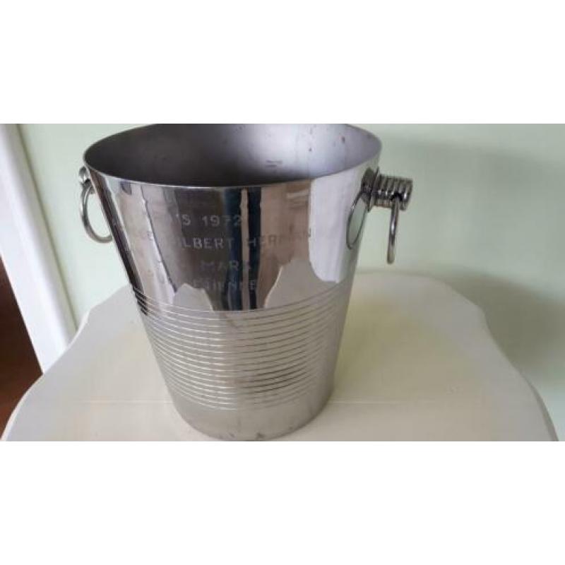 antieke verzilverde champagne emmer/koeler