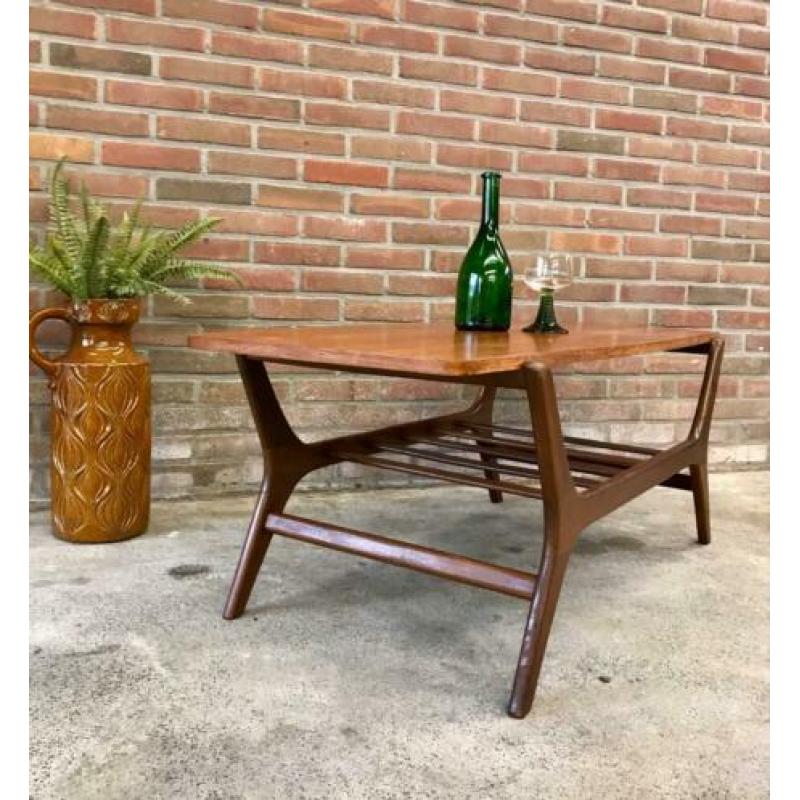 Vintage coffeetable jaren 60/70 Deens design salontafel teak