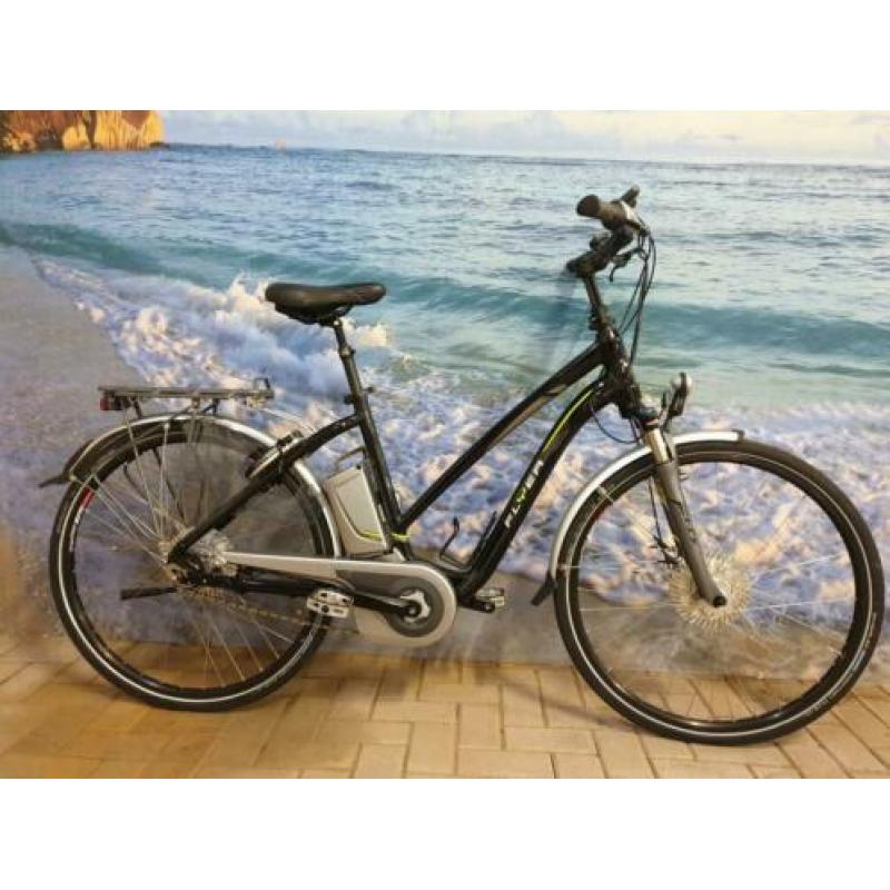 3400km! Flyer T8 damesfiets middenmotor 540Wh Accu!