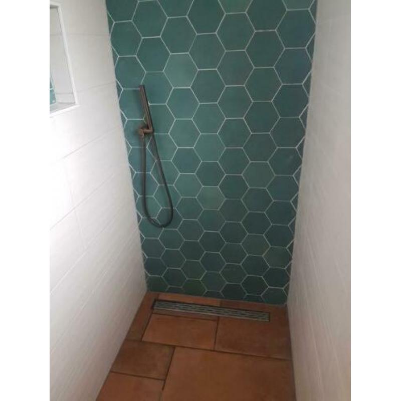 Wandtegels honinggraat kleur mat turquesa