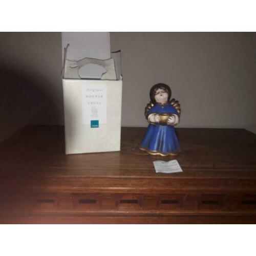 Thun engel met blauwe jurk, 15 cm