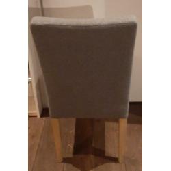 6 grijze eetkamerstoelen van het merk Woood
