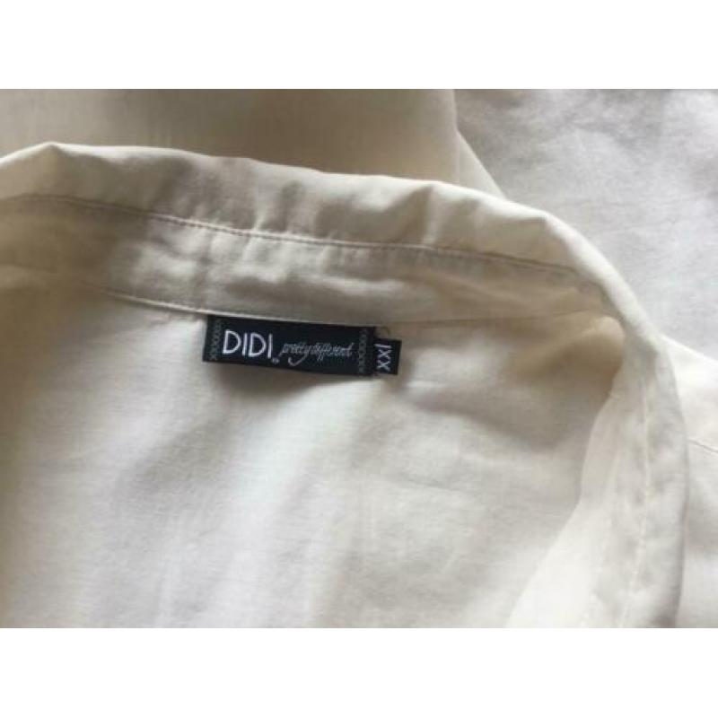 Didi blouse, 100% katoen, ecru maat XXL