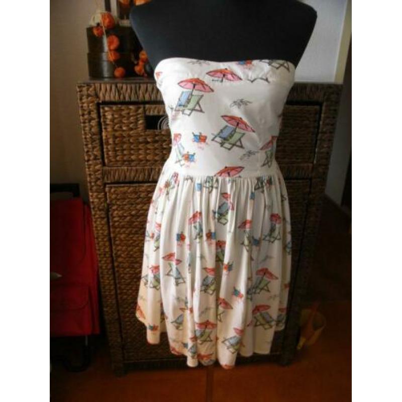 ATMOSPHERE heerlijk zomer jurkje/jurk strapless mt 36