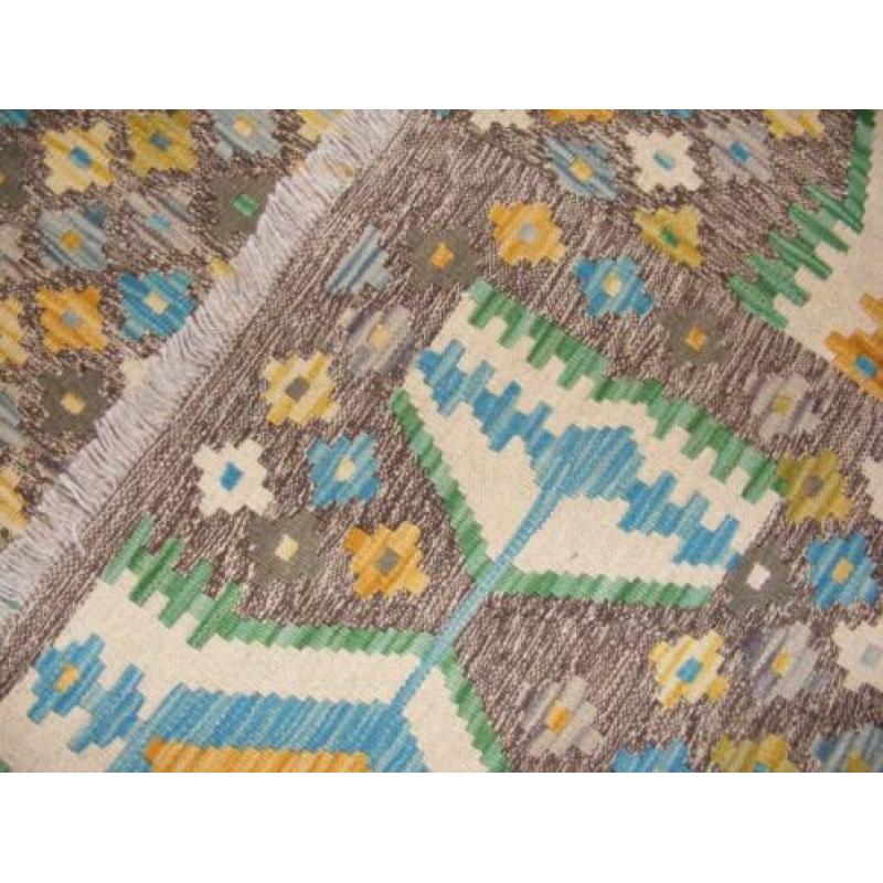 Handgeweven Oosters Tapijt/Kelim-Turkman Maat<1.75X2,50,cm
