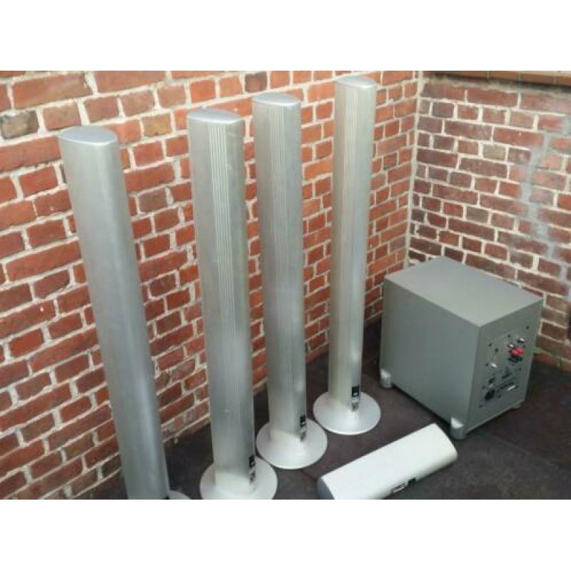 Surroundset Needle Alu Super / Magnat / Actieve subwoofer