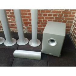 Surroundset Needle Alu Super / Magnat / Actieve subwoofer