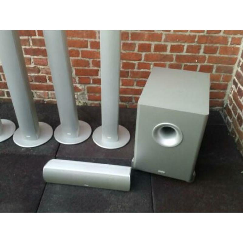 Surroundset Needle Alu Super / Magnat / Actieve subwoofer