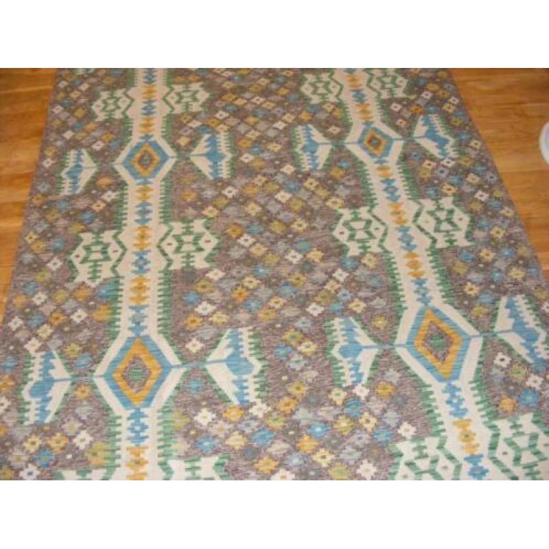 Handgeweven Oosters Tapijt/Kelim-Turkman Maat<1.75X2,50,cm