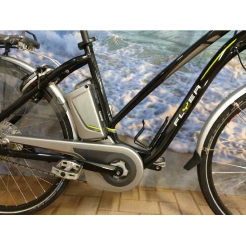 3400km! Flyer T8 damesfiets middenmotor 540Wh Accu!