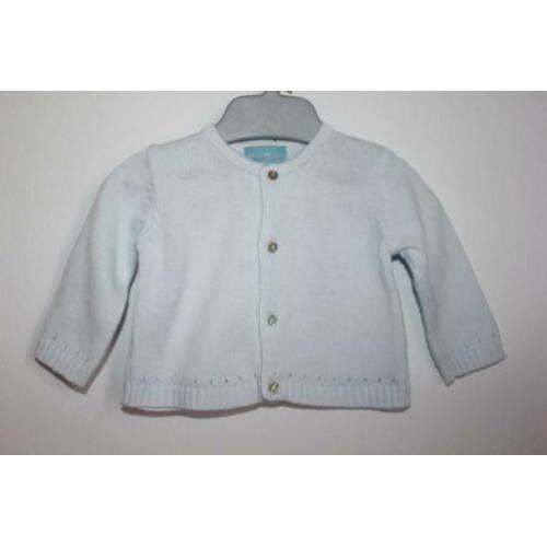 Blauw vestje van Cyrillus maat 56 (3694)
