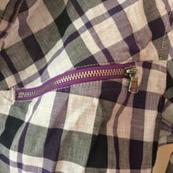 Lange, dunne, geruite blouse van Diesel maat L