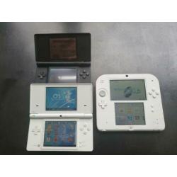 3 Consoles NINTENDO SET 2DS DS DS Lite