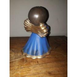 Thun engel met blauwe jurk, 15 cm