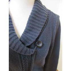 V10 apart lang vest MEXX donker blauw maat 38