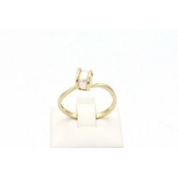 Gouden antieke ring met parel. Maat: 19.2. Nr: 2020/181