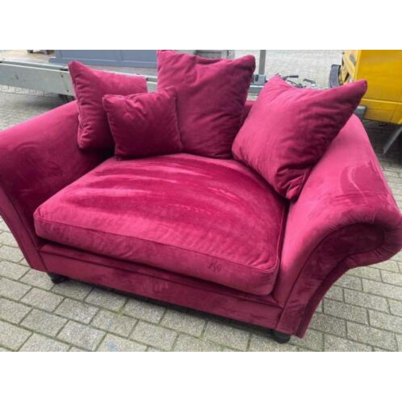 Bankstel 3 zits en hocker en love seat