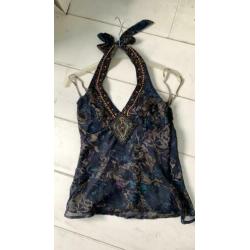 Prachtige bohemian style halter top Vero moda mt S/36