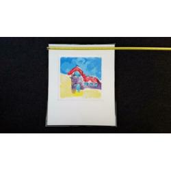 Handgesigneerde originele litho van H. van Vessum