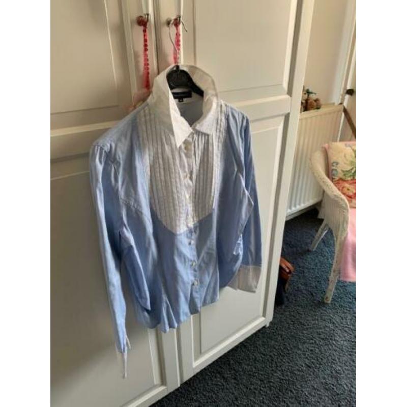 BLOUSE JOSEPHINE 44. Lichtblauw. Werkelijk zgan