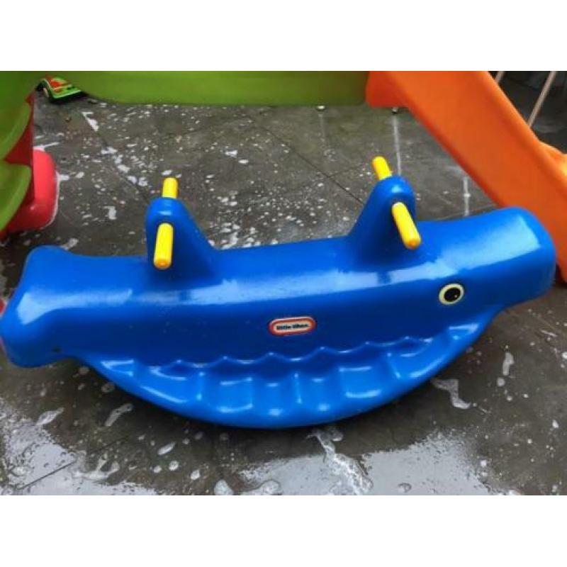Little tikes walvis nijlpaard wip 3-persoons en evt glijbaan