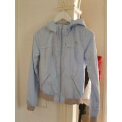 Abercrombie lichtblauw jack maat S