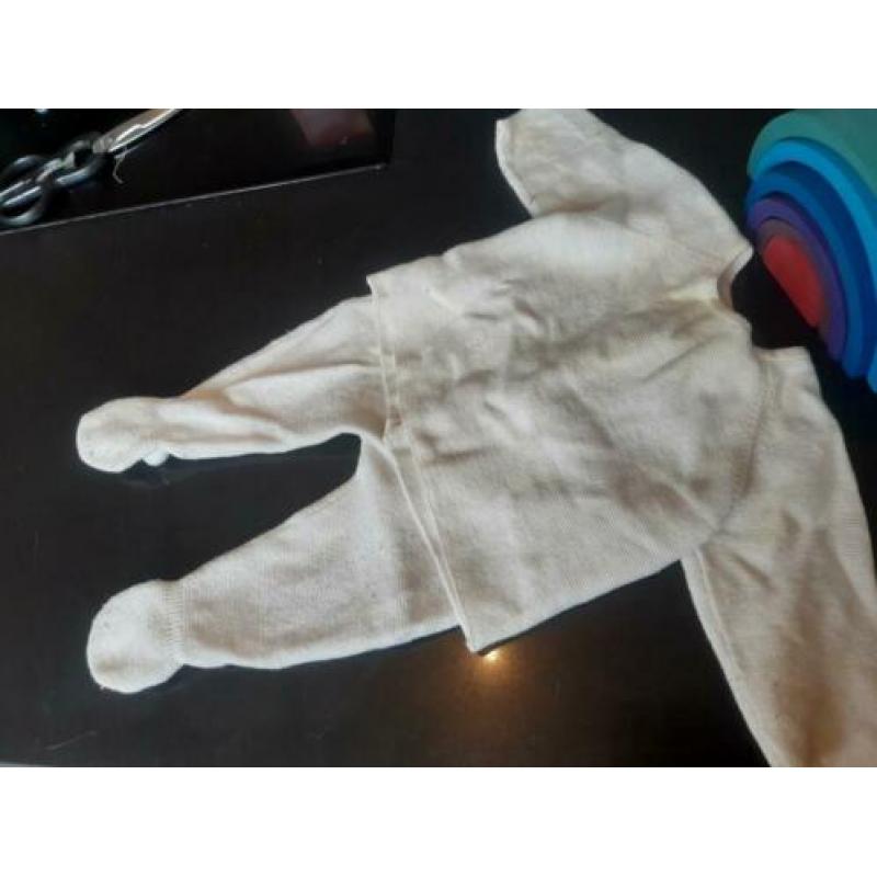 Beige pakje 54-60 katoen-wol