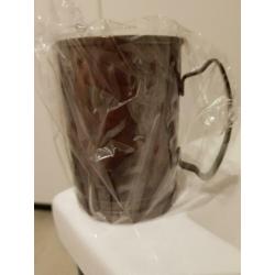Moscow mule Hammered copper mugs. World mm-200. Libbey