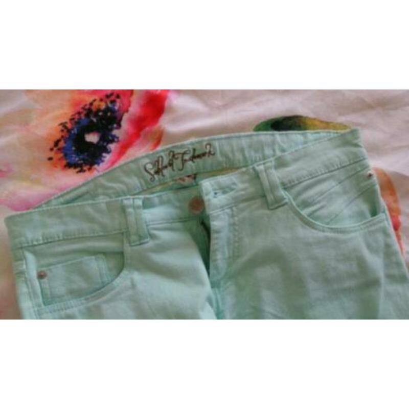 Mintgroene Skinny Jeans - Sublevel Trademark - Maat 38