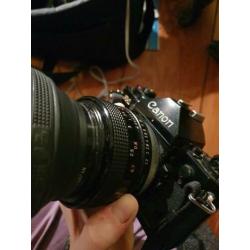 Canon A-1 / A1 met 5 lenzen (oa 55mm)