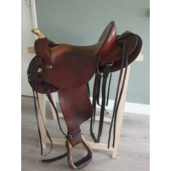 Nomad Western zadel (inc hoofdstel + 3 pads)|| Full Quarter