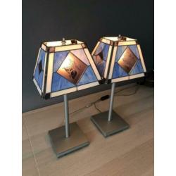 Tiffany glas-in-lood lampjes