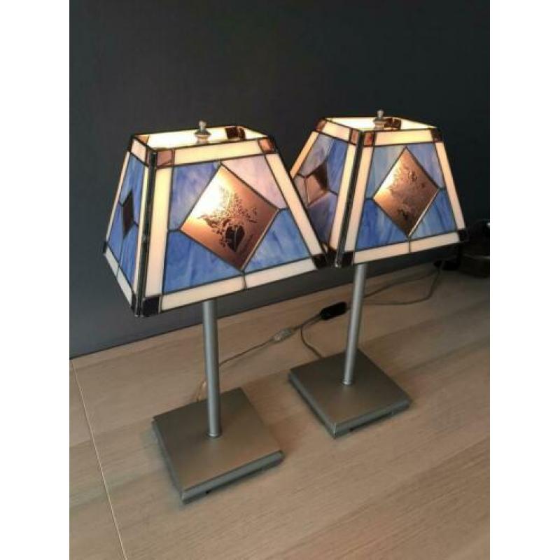 Tiffany glas-in-lood lampjes