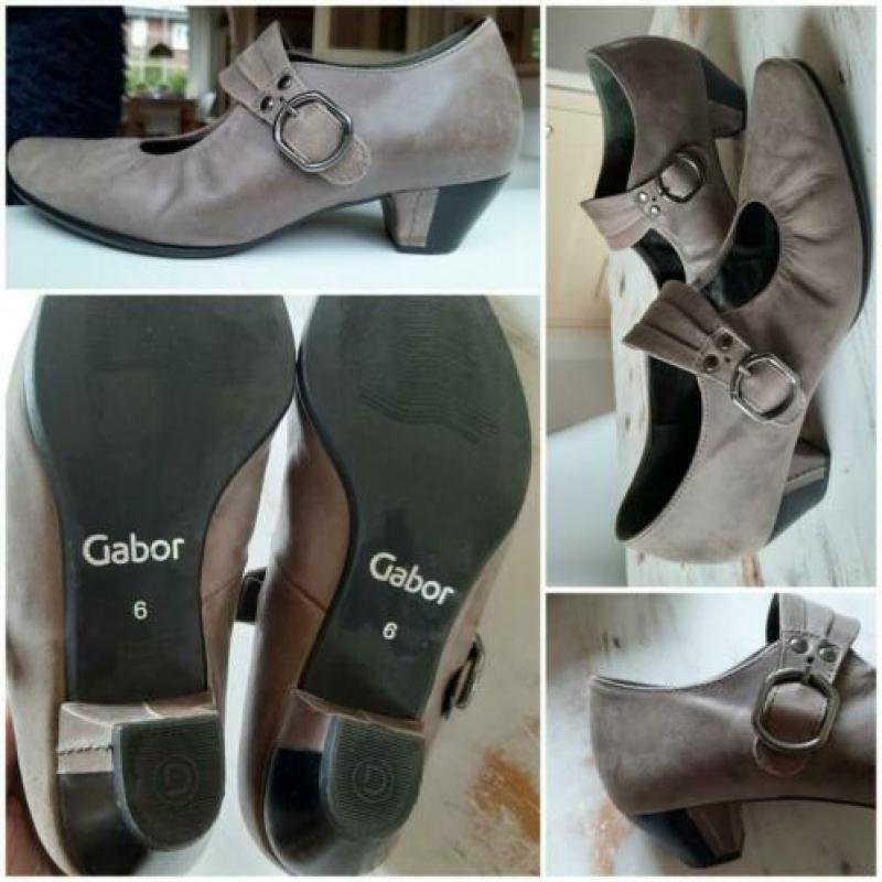 Zgs Gabor leer pumps 39 taupe