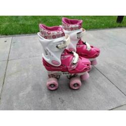 Nijdam rolschaatsen rose-wit 27-31