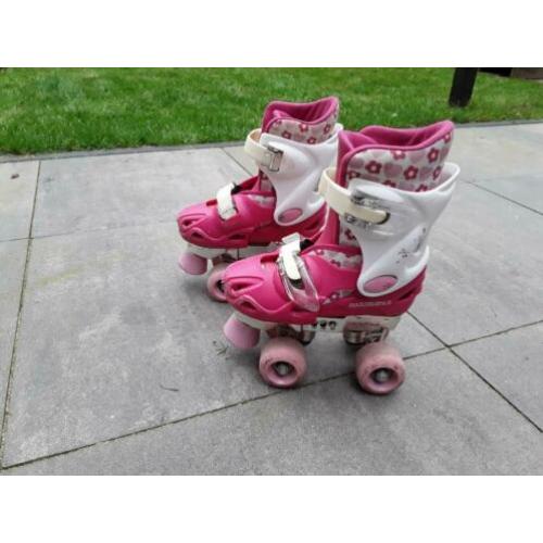 Nijdam rolschaatsen rose-wit 27-31
