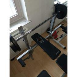 Halterbank fitnessbank bankdrukken