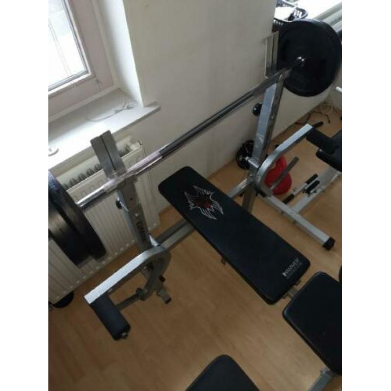 Halterbank fitnessbank bankdrukken