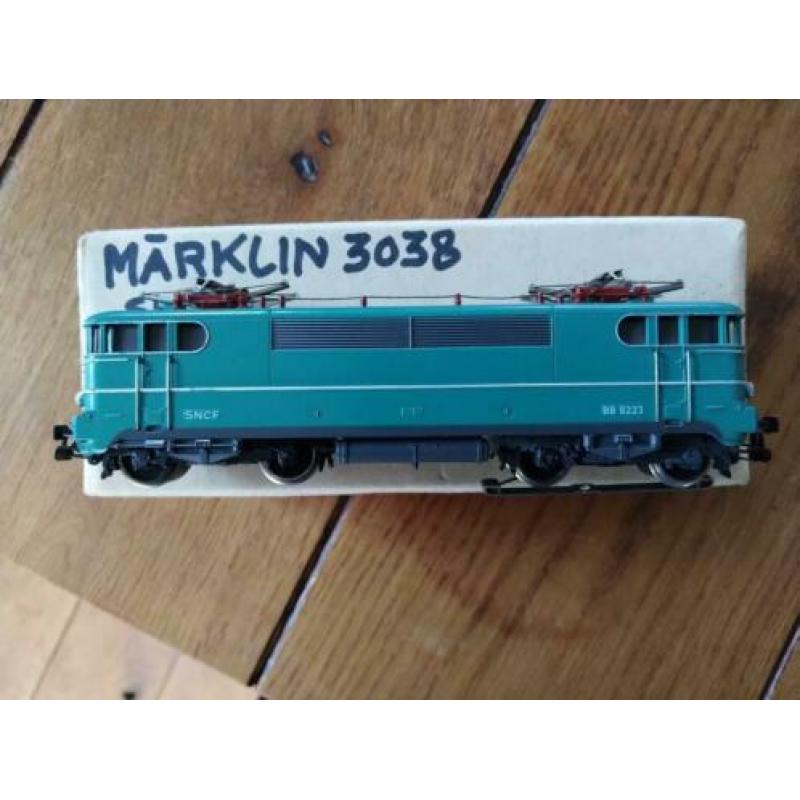 Marklin Franse loc 3038 SNCF Prachtige loc, turquoise