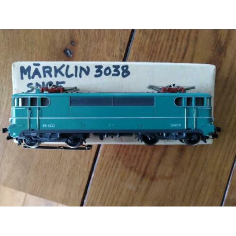 Marklin Franse loc 3038 SNCF Prachtige loc, turquoise