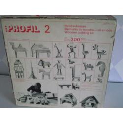 Te koop vintage / retro hout bouw doos: Profil 2 / 300 stuks