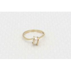 Gouden antieke ring met parel. Maat: 19.2. Nr: 2020/181