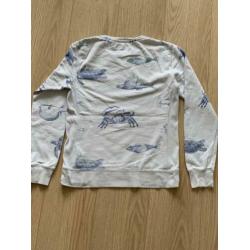 Scotch & Soda Shrunk vissen crewneck maat 152