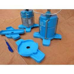 Stabilisatievoet voor C 206 brander Campingaz voetje blauw .