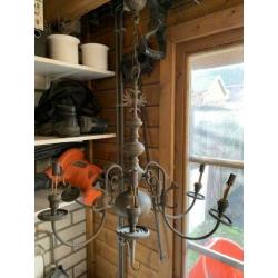 Antieke kroonluchter koper vintage special