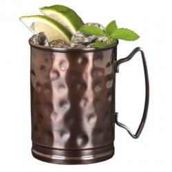 Moscow mule Hammered copper mugs. World mm-200. Libbey
