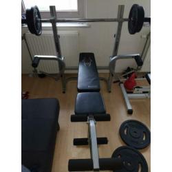 Halterbank fitnessbank bankdrukken